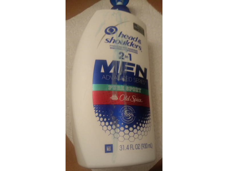 Head & Shoulders Men Advanced Series Old Spice 2 In 1 Shampoo & Conditioner, Pure Sport, 31.4 fl oz/930 mL