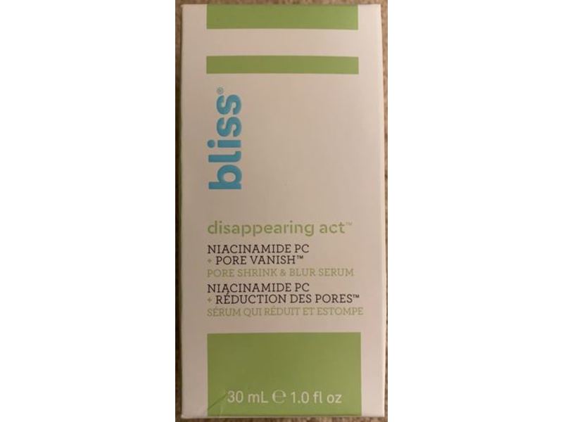 Bliss Disappearing Act Niacinamide Pore Vanish, 1.0 fl oz/30 mL