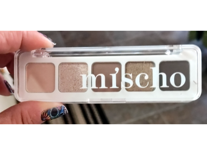 Mischo Beauty Mini Eyeshadow Palette, 01, 0.15 oz/4.5 g
