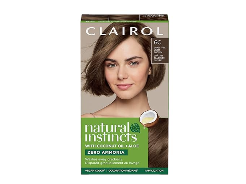 Clairol Natural Instincts Color Set, 6C Brass Light Brown