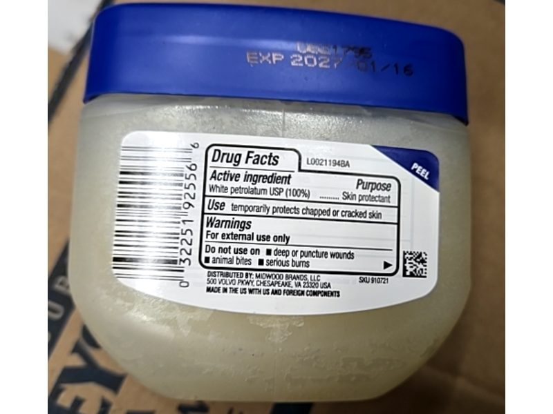 Family Wellness Moisturizes & Relieves Petroleum Jelly, 75 oz/212 g