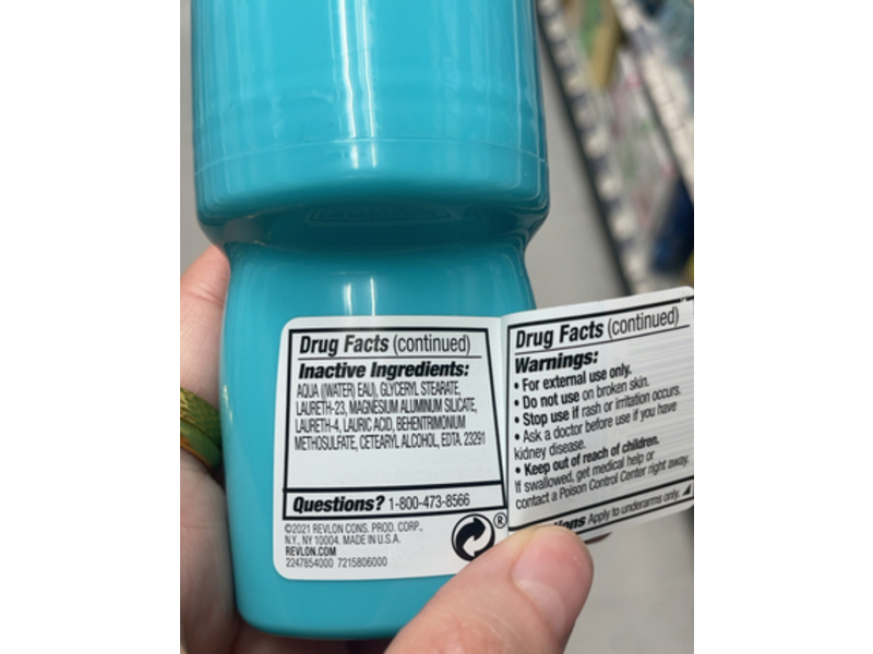 Revlon Hi & Dri Roll - On Antiperspirant & Deodorant, 1.7 oz/50 mL