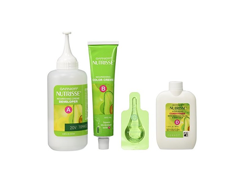 Garnier Nutrisse Nourishing Hair Color Creme, 30 Darkest Brown (Sweet Cola)