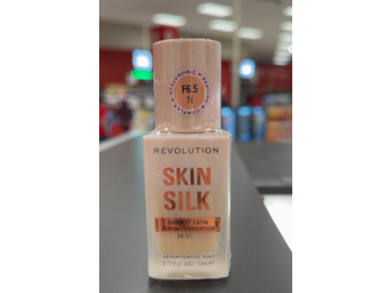 Revolution Skin Silk Radiant Satin Serum Foundation, F6.5 N, 0.77 fl oz/23 mL