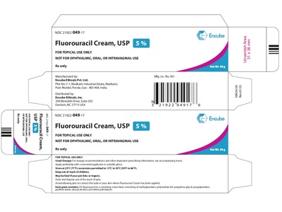 Fluorouracil Cream, USP, 5%, 40 g, Encube (RX)