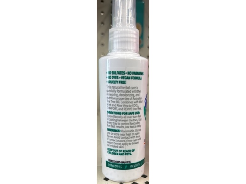 Lucky Super Soft Foot Spray, Tea Tree OIl, 5 fl oz/148 mL, Pack Of 2