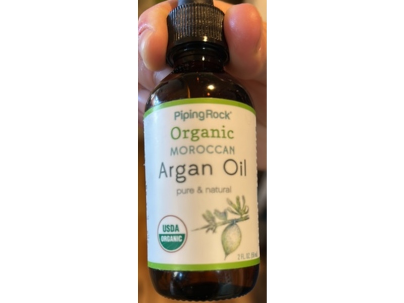 Piping Rock Organic Moroccan Argan Oil, 2 fl oz/59 mL