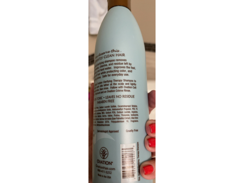 Ovation Clarifying Shampoo, 12 fl oz/354.8 mL