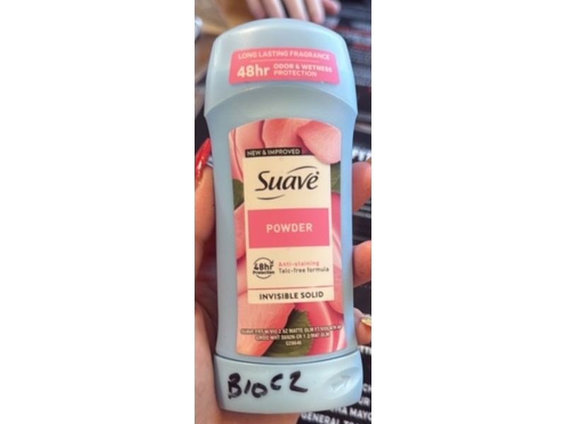 Suave Anti-Staining Powder, 2.6 oz/74 g