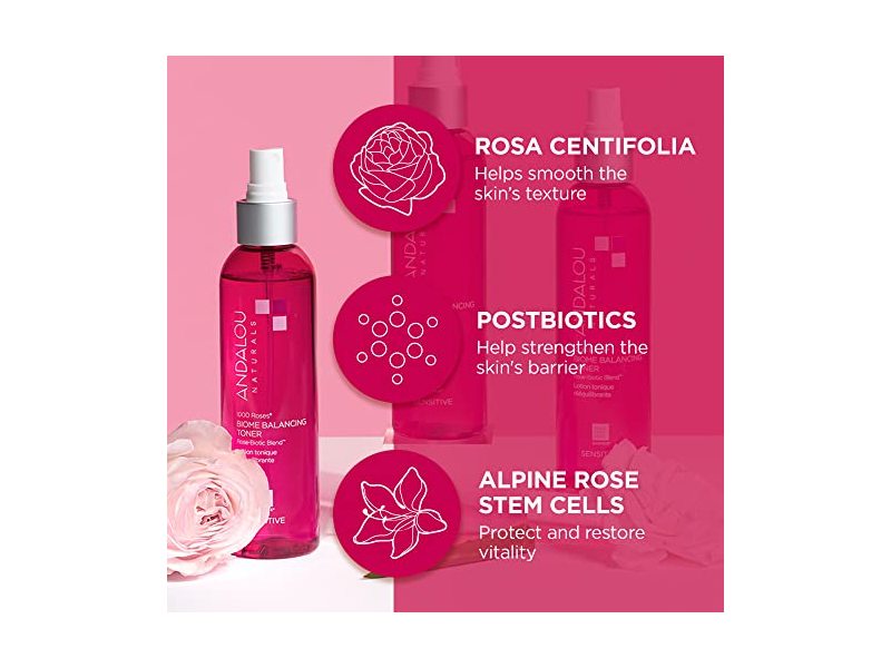 Andalou Naturals Biome Balancing Toner Spay, 6 fl oz