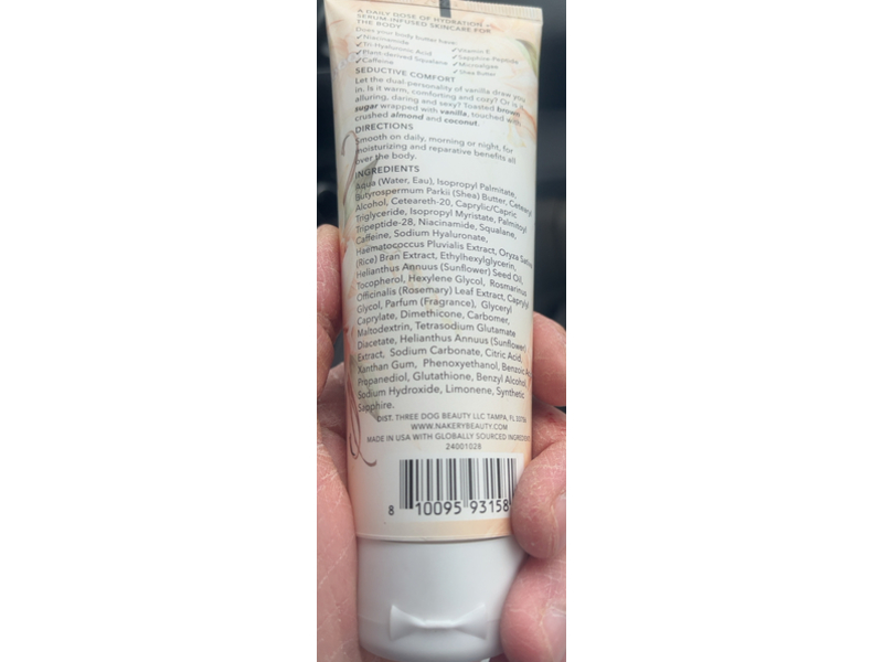 Nakery Beauty Skin Toning Body Butter, Seductive Comfort, 3.38 fl oz/100 mL