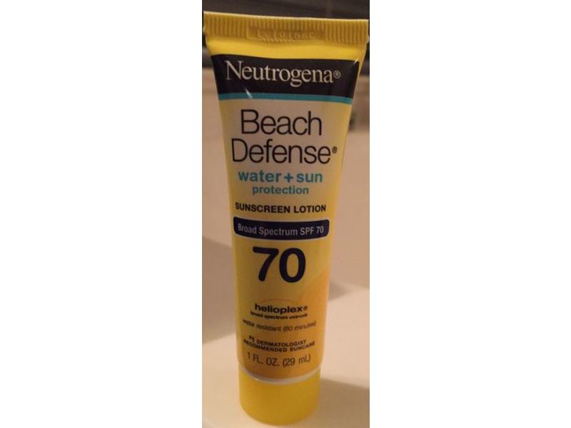 Neutrogena Beach Defense Sunscreen Lotion, SPF 70, 1 fl oz/29 mL