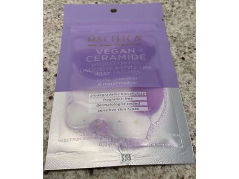 Pacifica Vegan Ceramide Hydration Fill Undereye & Smile Line Jelly Patches, 0.33 fl oz/10 mL