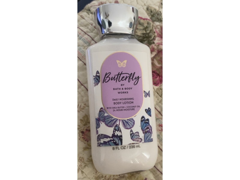 Bath & Body Works Butterfly Daily Nourishing Body Lotion, Shea Butter + Coconut Oil, 8 fl oz/236 mL