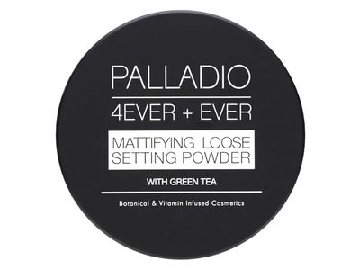 Palladio 4 Ever+Ever Mattifying Loose Setting Powder, Translucent, 0.21 oz/6 g
