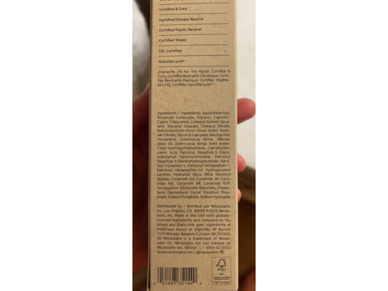 Necessaire Hand Cream, 2.2 fl oz