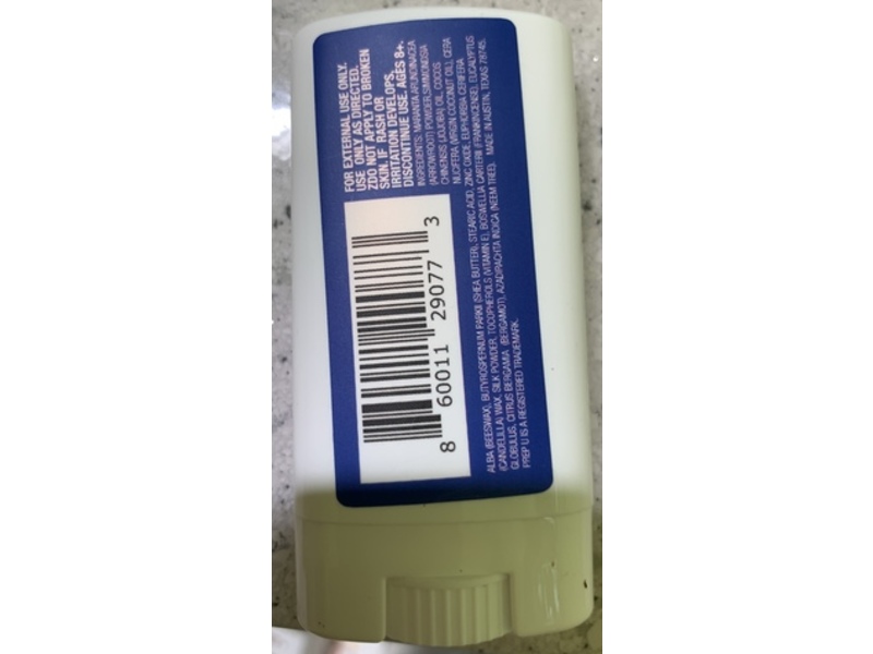 Prep u Deodorant, Unscented, 0.5 oz/14 g
