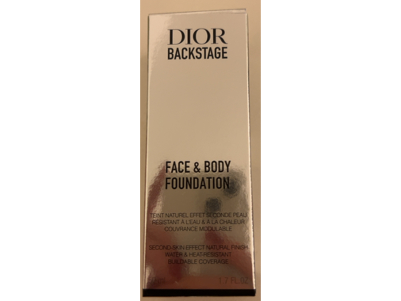 Dior Backstage Face & Body Foundation, 1.5W, 1.7 fl oz/50 mL