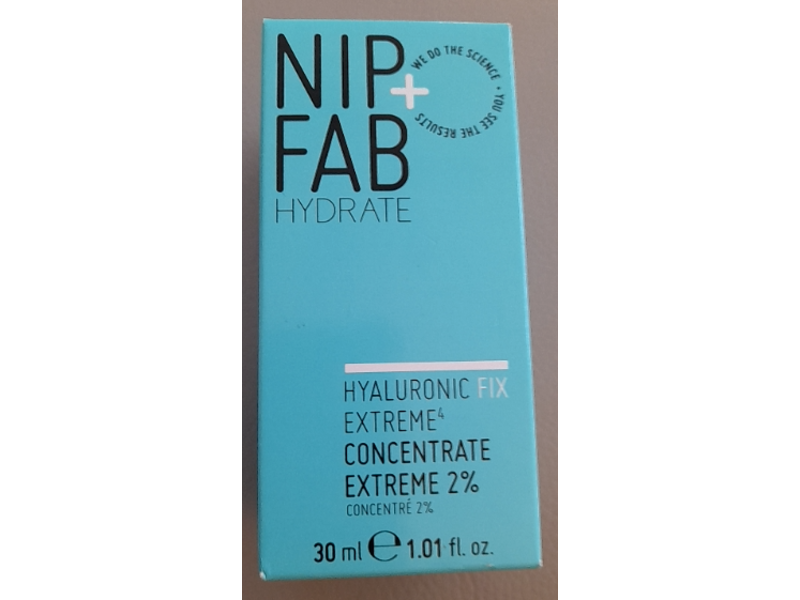 Nip+Fab Hydrate Hyaluronic Fix Extreme4 Concentrate 2%, 1.01 fl oz/30 mL