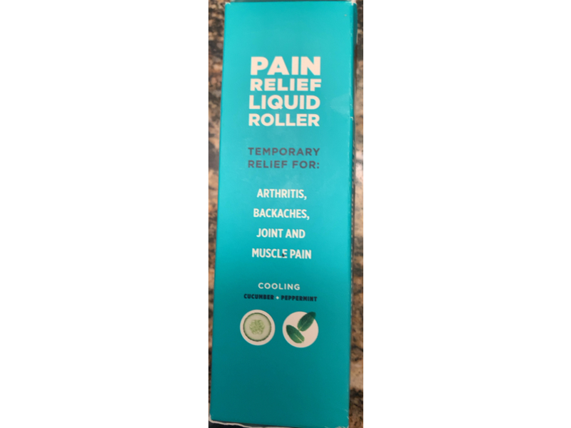 Tommie Copper Pain Relief Liquid Roller, Cucumber Peppermint, 2.5 oz/70 g
