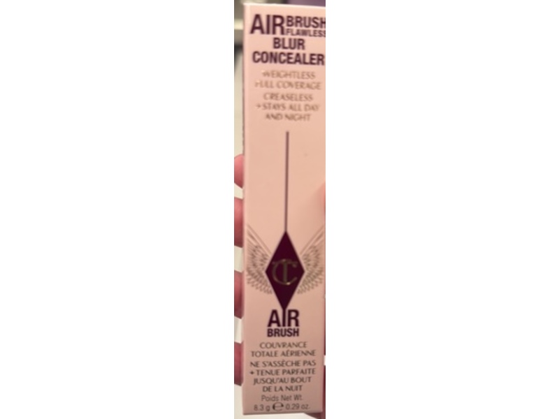 Charlotte Tilbury AIRbrush Flawless Blur Concealer, 01 Fair, 0.29 fl oz/8.3 g