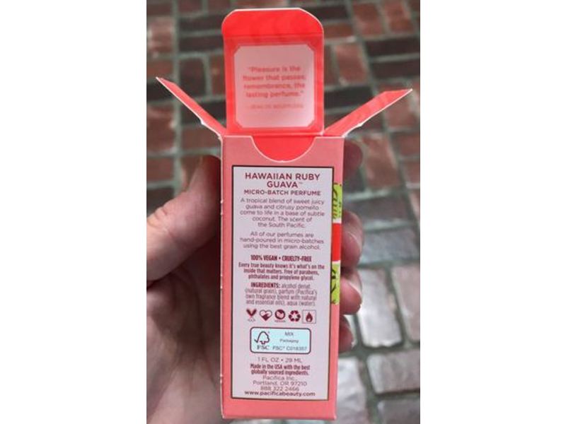 Pacifica Micro-Batch Perfume, Hawaiian Ruby Guava, 1 fl oz/29 mL