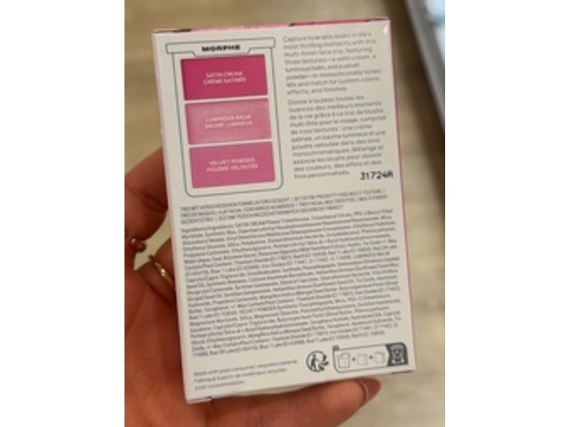 Morphe Cheek Thrills Multi-Finish Face Trio, Apres Ski, 0.38 oz/10.8 g