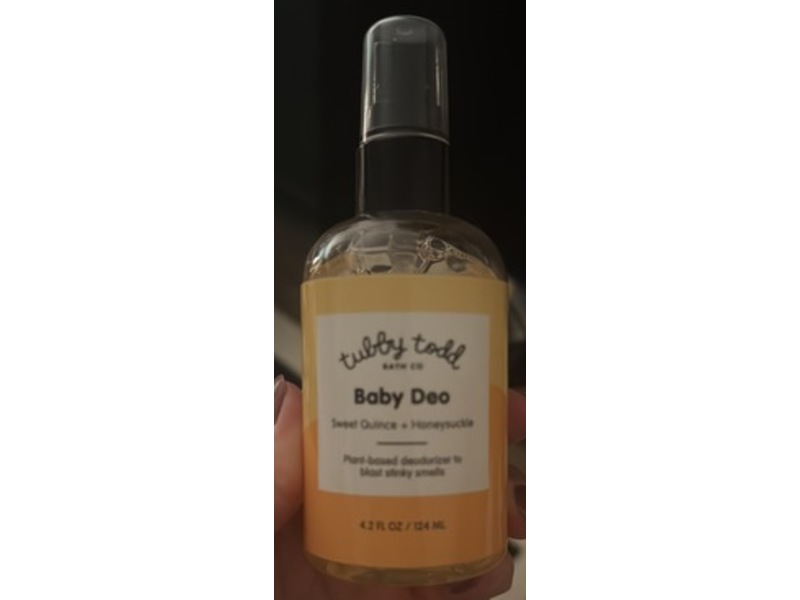 Tubby Todd Bath Co. Baby Deo Spray, Sweet Quince + Honeysuckle, 4.2 fl oz/124 mL