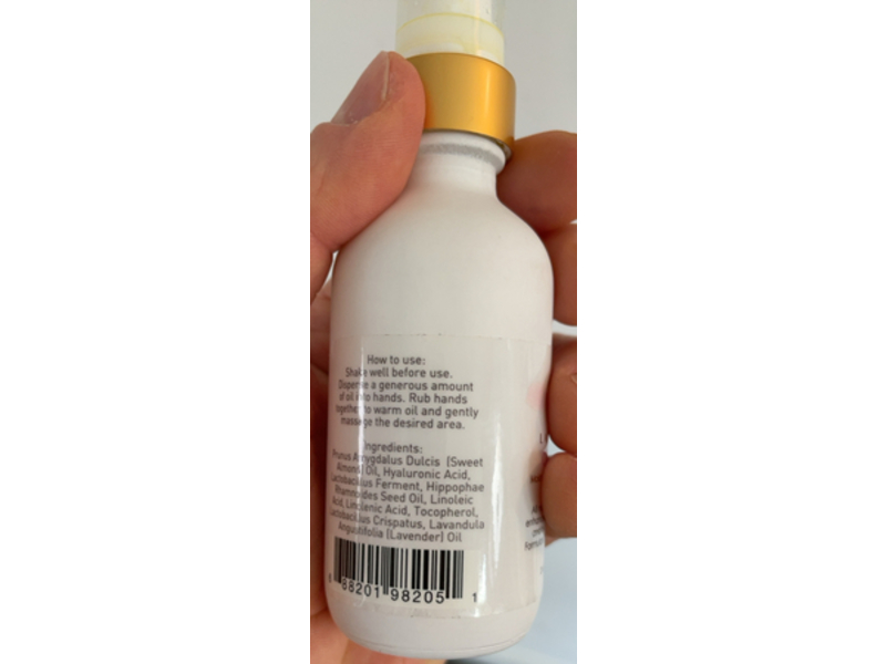 Ladybits Ooo Moisturizing Massage Oil, Lavender, 2 oz/60 mL