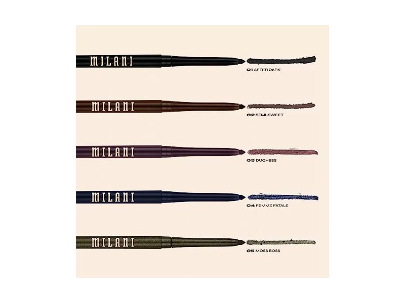 Milani Stay Put Eyeliner, Semi-Sweet, 0.01 Ounce