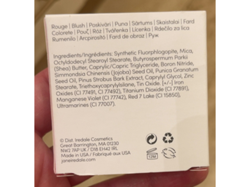 Jane Iredale Pure Pressed Blush, Whisper, 0.11 oz/3.2 g