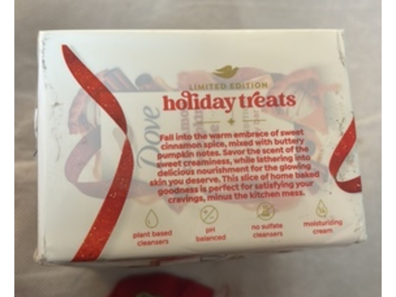 Dove Limited Edition Beauty Bar, Cinnamon Pumpkin Pie, 3.75 oz/15 oz