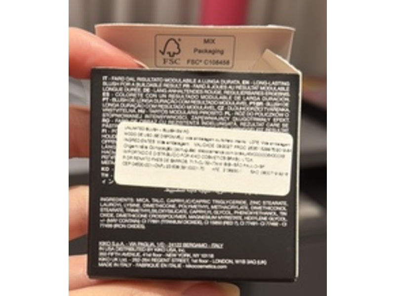 KIKO Milano Unlimited Blush, 03 Golden Coral, 6 g