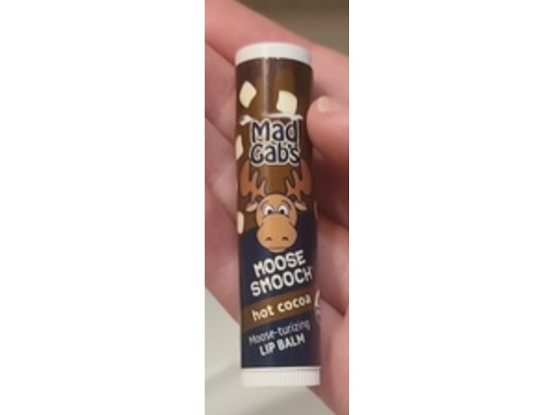 Mad Gab's Moose Smooch Lip Balm, Hot Cocoa, 0.15 oz/4.25 g