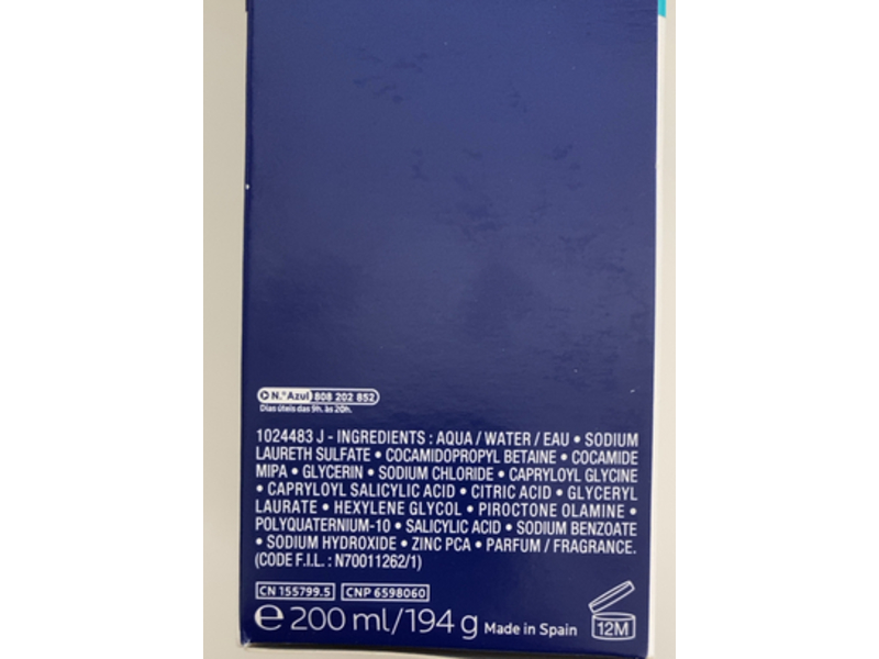 La Roche-Posay Shampooing Gel Shampoo, 200 mL