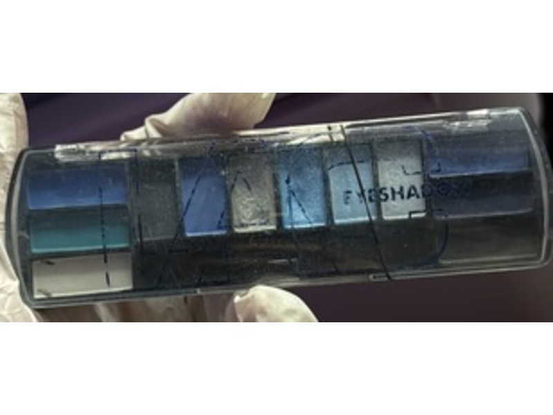 L A Colors 12 Color Eyeshadow Palette, Tropical Blue, 0.28 oz/8 g