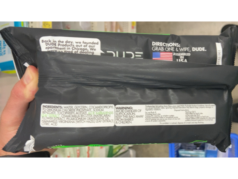 Dude Wipes Heral Relief Flushable Wipes, 144 Count