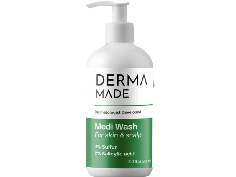 Derma Made Medi Wash, 3% Sulfur & 2% Salicylic Acid, 8.0 fl oz/236 mL