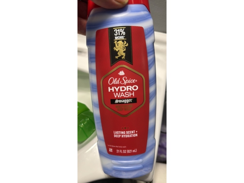 Old Spice Hydro Wash Moisturizing Body Wash, Swagger, 21 fl oz/621 mL, Pack OF 2