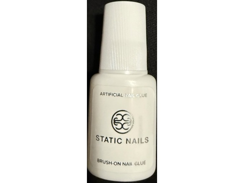 Static Nails Brush On Nail Glue, 0.25 oz/7 g