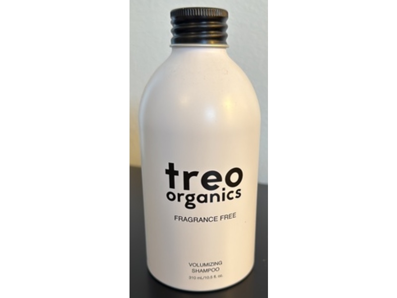 Treo Organics Volumizing Shampoo, Fragrance Free, 10.5 fl oz/310 mL