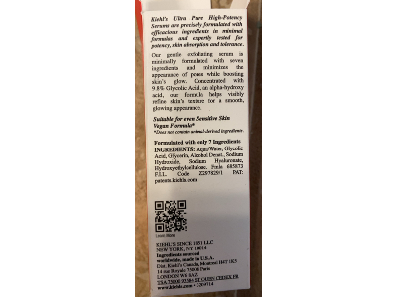 Kiehl's Ultra Pure High-Potency Serum, 1 fl oz/30 mL
