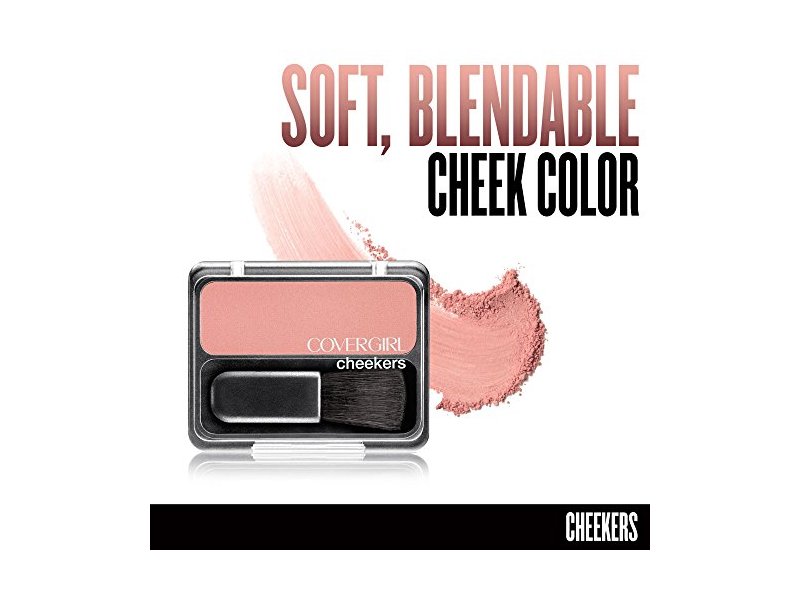 CoverGirl Cheekers Blush, Brick Rose 180, 0.12 Ounce