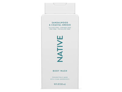 Native Body Wash, Sandalwood & Coastal Breeze, 18 fl oz/532 mL