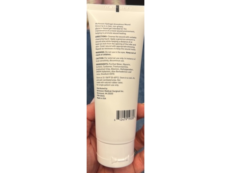 McKesson Hydrogel Amorphous Wound Dressing, 3 oz/85 g