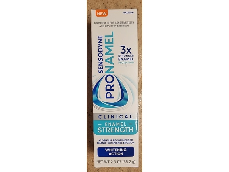 Sensodyne Pronamel Clinical Enamel Strength Toothpaste, Whitening Action, 2.3 oz/65.2 g