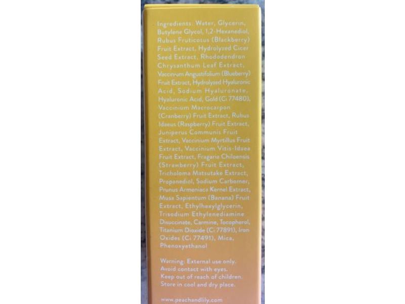 Peach Slices Priming Serum, Gold Glow, 24 K Gold, 1.01 fl oz/30 mL