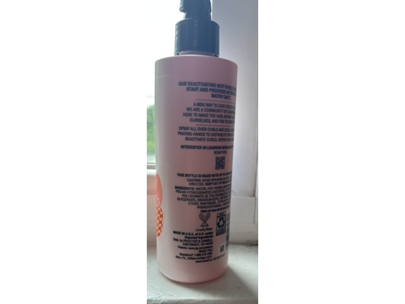 Nou Curl Reactivating Mist, Avocado Oil, 8.1 fl oz/240 mL