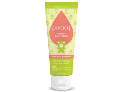 Puracy Organic Baby Lotion, Lavender + Grapefruit, 8 fl oz/237 mL