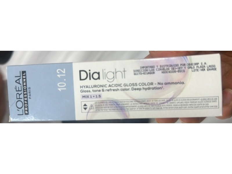 L'Oreal Tinte Dia Light, 10.12, 60 mL